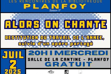 Les rencontres de la bibliothèque – Chorale_Planfoy