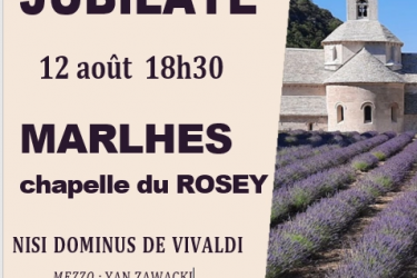 Concert Jubilate « Nisi Dominus de VIVALDI »_Marlhes