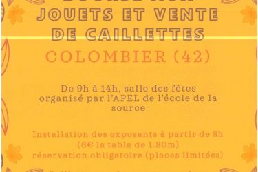 Bourse aux jouets et vente de caillettes_Colombier