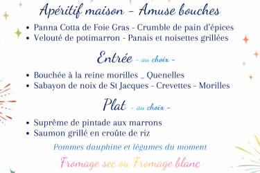 Repas de fêtes au Templier (Jour de l&rsquo;an)_Marlhes