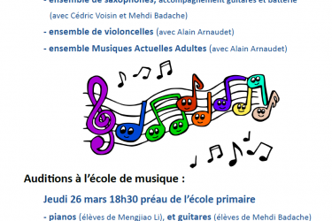 Concert d&rsquo;ouverture de l&rsquo;école de musique_Burdignes