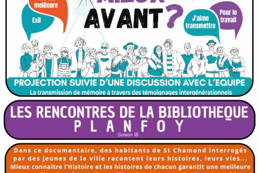 Les rencontres de la bibliothèque – Documentaire « C&rsquo;était mieux avant »_Planfoy