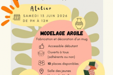 Atelier créatif « Modelage argile »_Marlhes