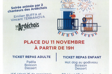 Animations du 13 juillet + Feu d&rsquo;artifice_Bourg-Argental