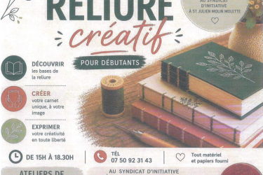 Atelier de Reliure créatif pour débutants_Saint-Julien-Molin-Molette