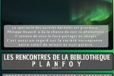 Les rencontres de la bibliothèque – « Aurores »_Planfoy