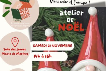 Atelier créatif de noël – Modelage argile_Marlhes
